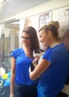 Lucy Pinder - Visits Cats protection in North London